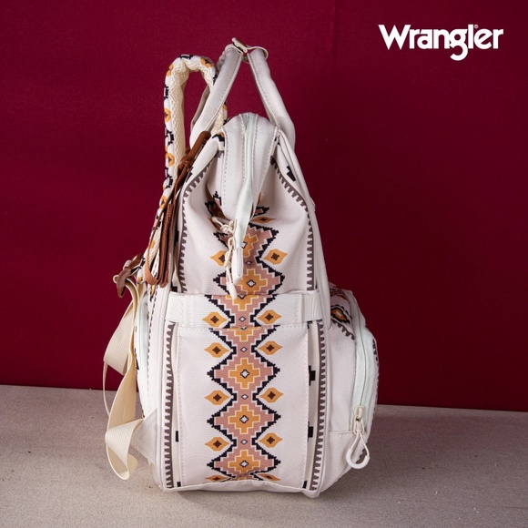 Wrangler Aztec Printed Callie Backpack - Tan - Picture 3 of 5